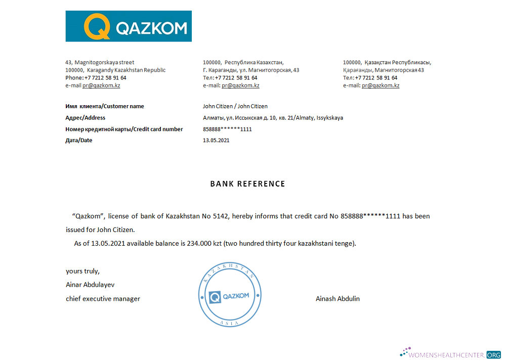 Download Kazakhstan Qazkom reference Photoshop template